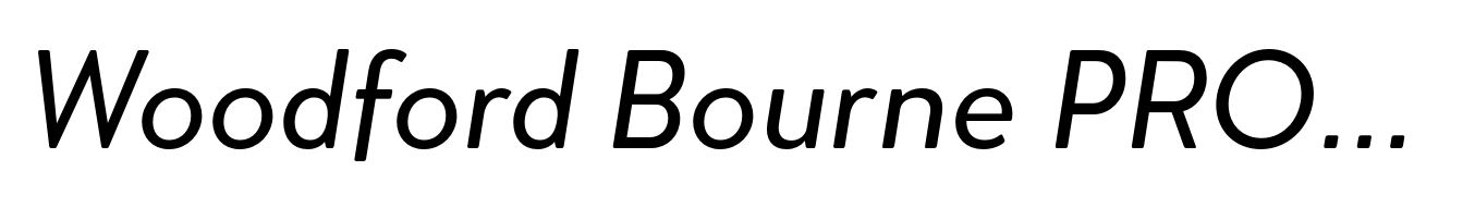 Woodford Bourne PRO Italic